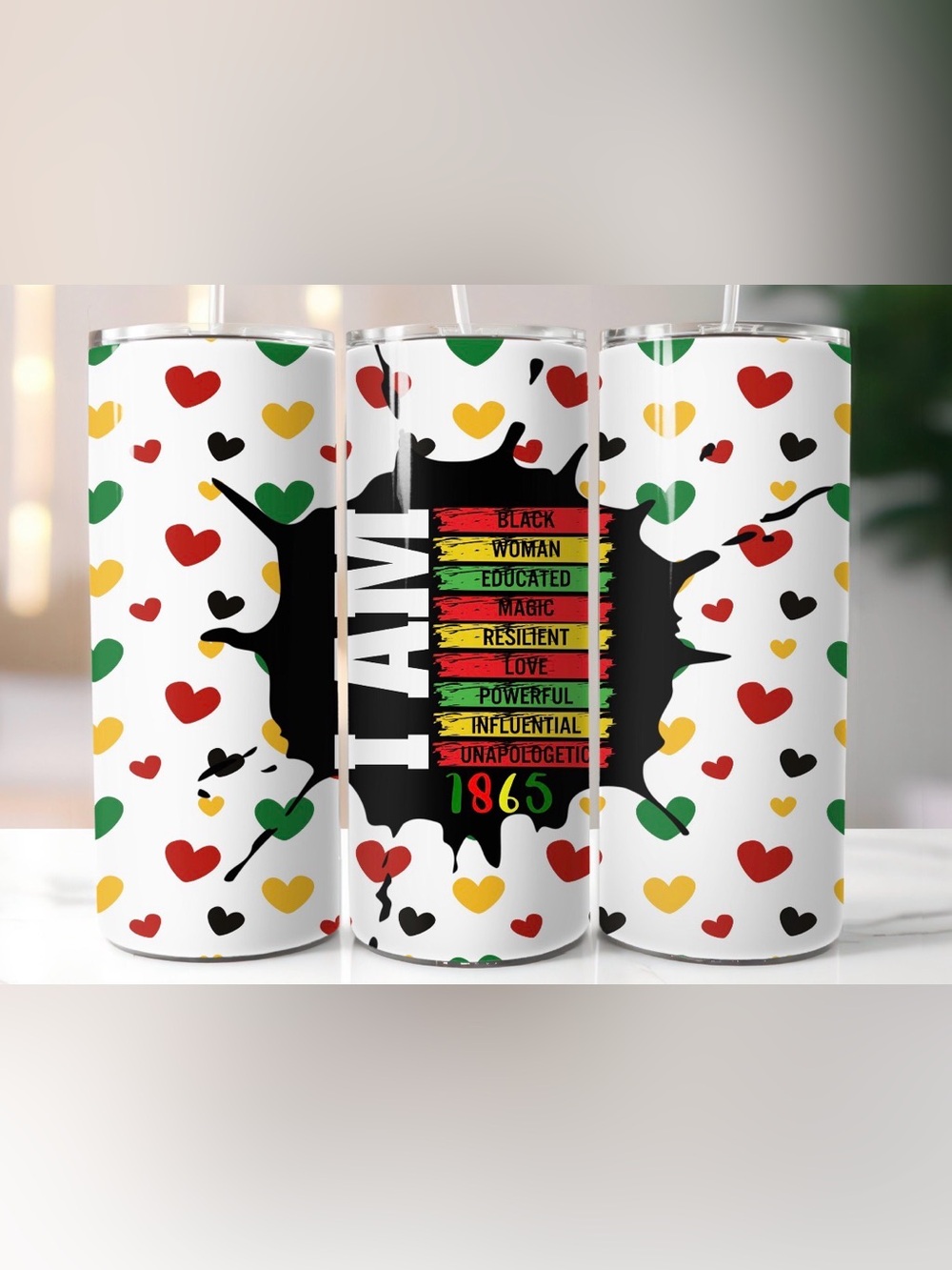 Juneteenth Heart Tumbler